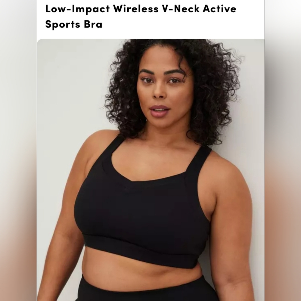 NWT TORRID V-Neck Active Sports Bra 4X